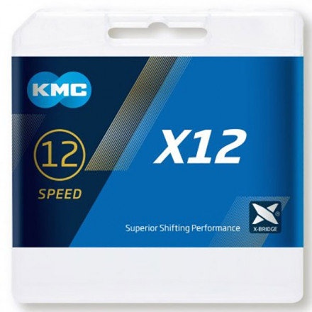 KMC X12 Chain 126L 12 SPEED CHAIN BLACK TECH 