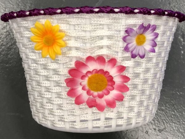 Children white basket for Bike