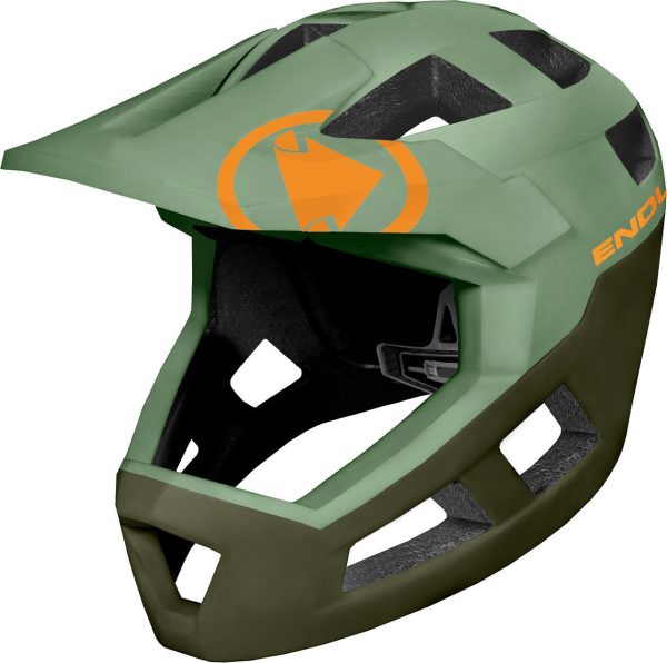 Endura SingleTrack Full Face Helmet Olive Green