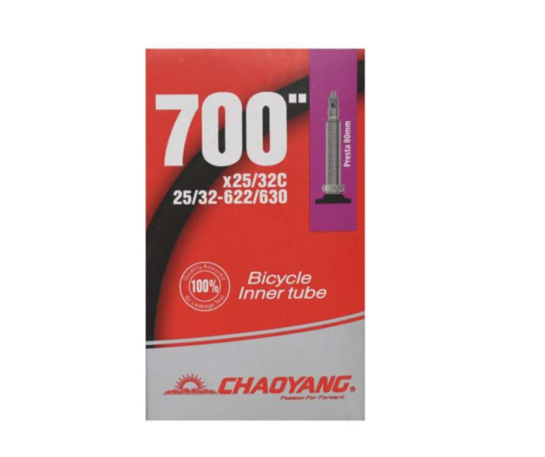 Chaoyang Bicycle Inner Tube 700x25/32c Presta 80mm - Presta Valve